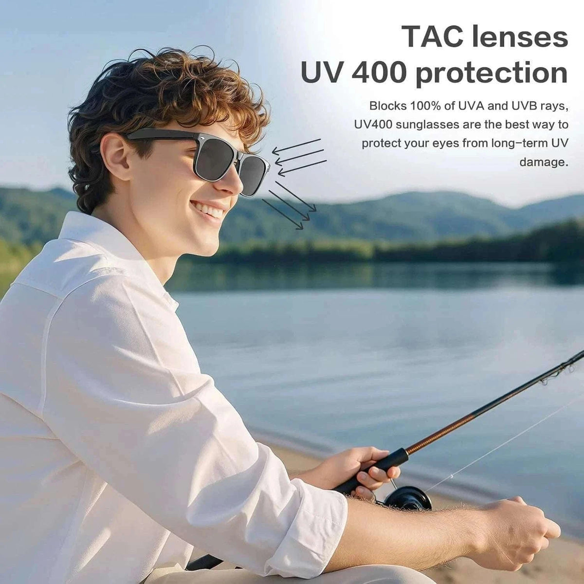 AI Smart Glasses with Camera, Calls, Music & Translation-Red coating