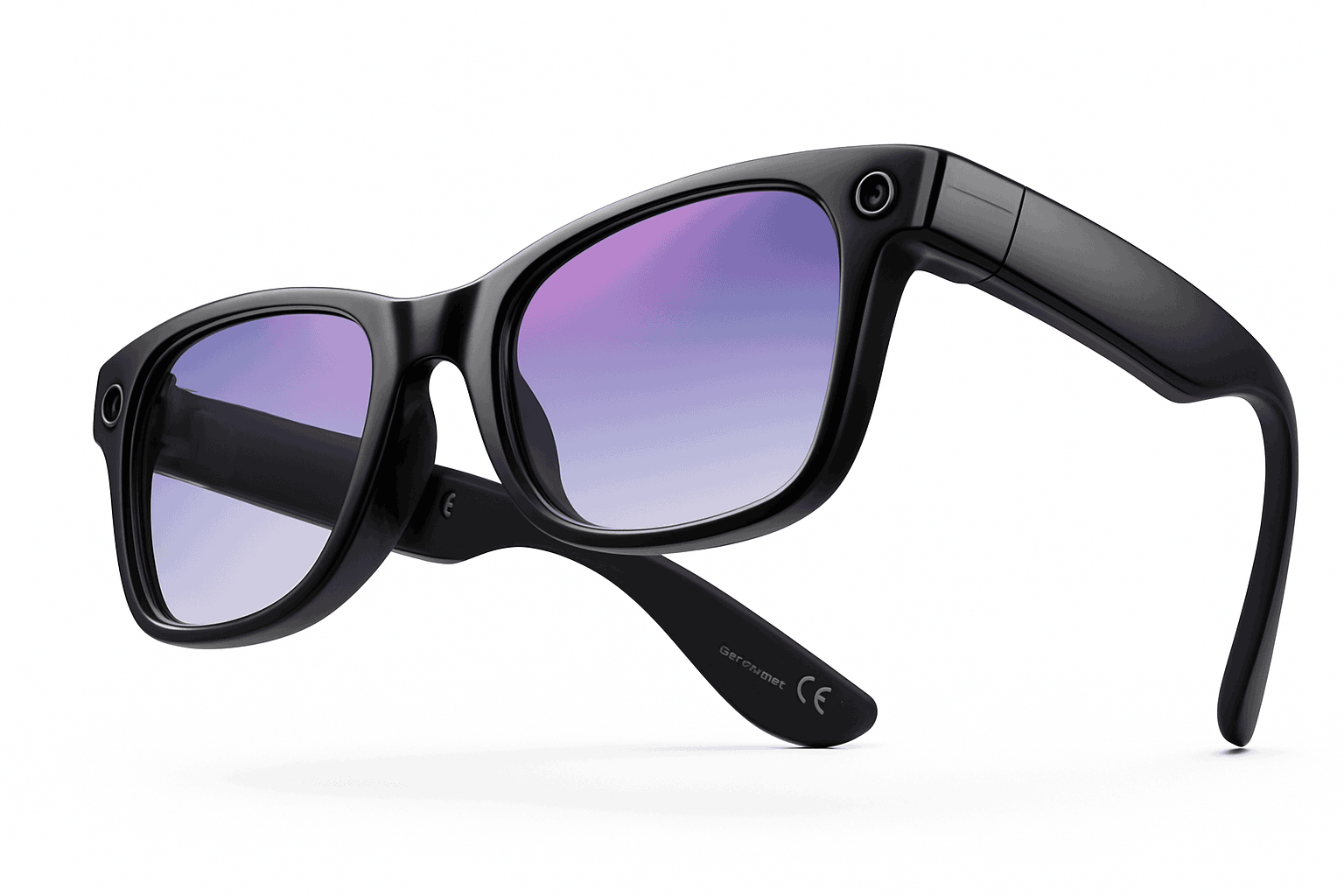 AI Smart Glasses with Camera, Calls, Music & Translation-Red coating