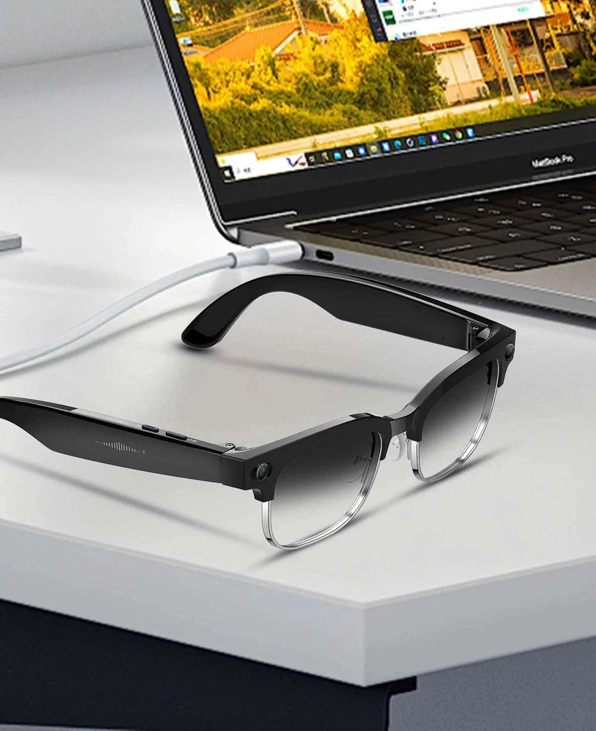 AI Smart Glasses with Camera, Calls, Translation & Audio-Change color