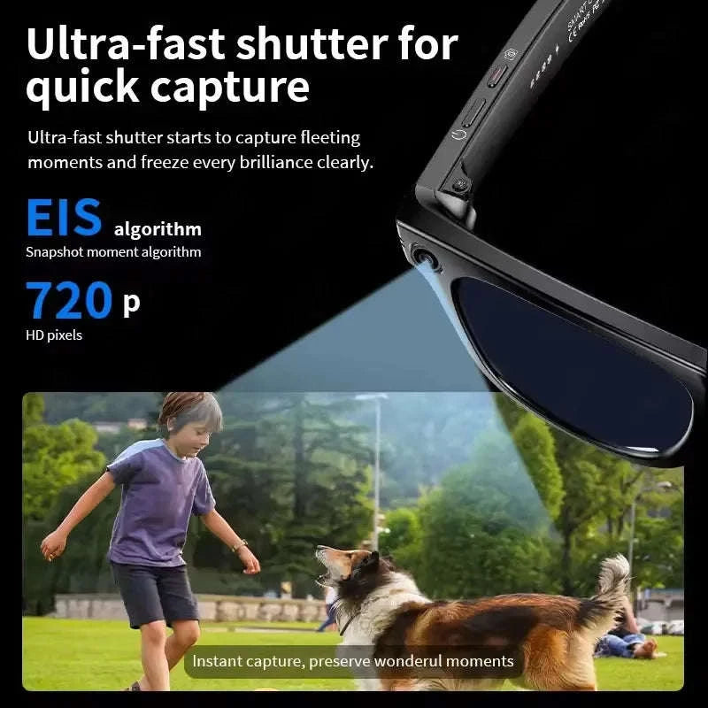 AI Smart Glasses with Camera, Translation, Bluetooth Calls & Video-Eyeglass lens / China Mainland