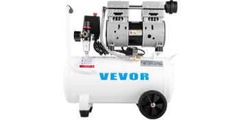 Bezolejový tichý vzduchový kompresor 750W 1HP 25L/60L pro domácnost a garáž