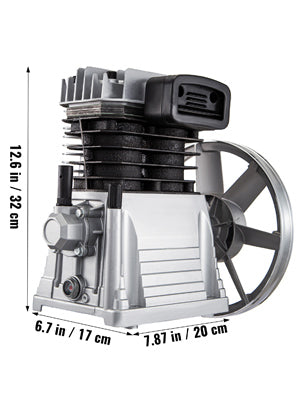 Hlava vzduchového kompresoru s dvojitým válcem 2,2 kW, 3 HP, 11 CFM, 116 PSI