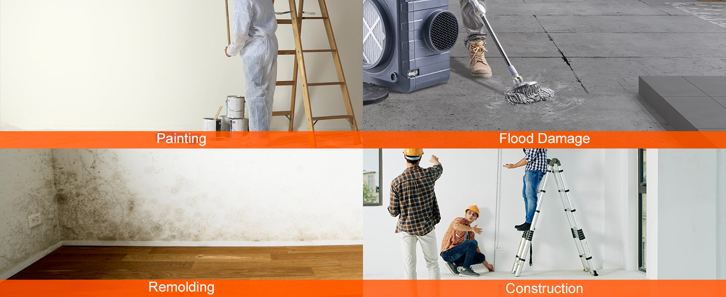 SucceBuy Aktivt Kolfilter 3-Pack 16tumx19tum Hög Effektiva Steg 2 Filter Utrustning för Vattenskaderestaurering