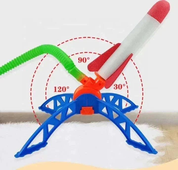 Air-Powered Rocket Launcher for Active Outdoor Play-3set