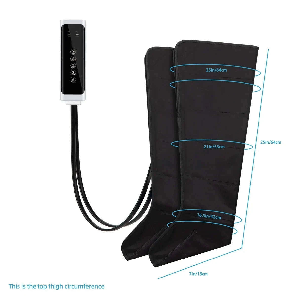Air Pressure Leg Massager Boots for Tired Legs and Feet-Short / US Plug