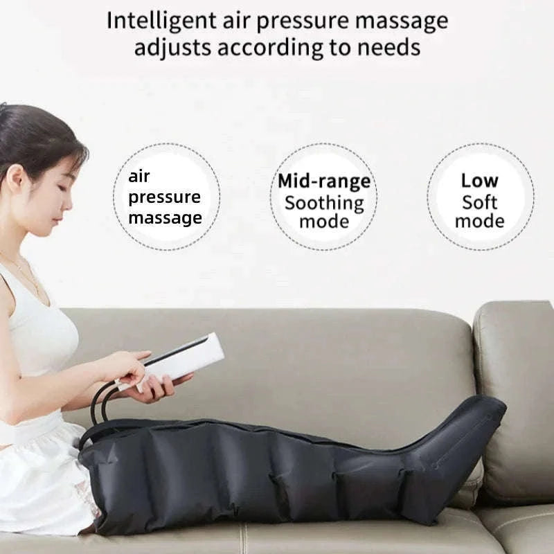 Air Pressure Leg Massager for Calf and Foot Relief-Short / US Plug