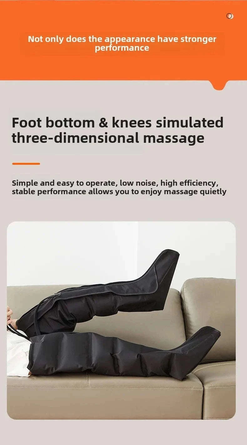 Air Pressure Leg Massager for Calf and Foot Relief-Short / US Plug