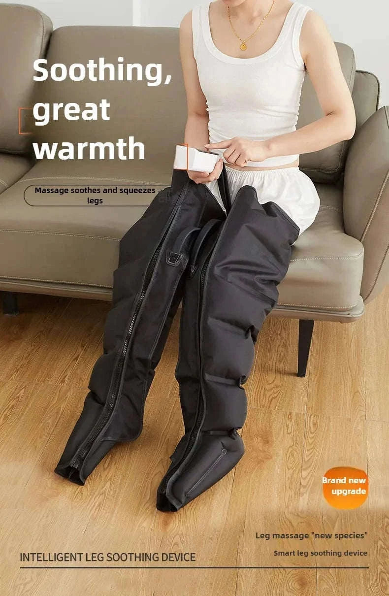 Air Pressure Leg Massager for Calf and Foot Relief-Short / US Plug