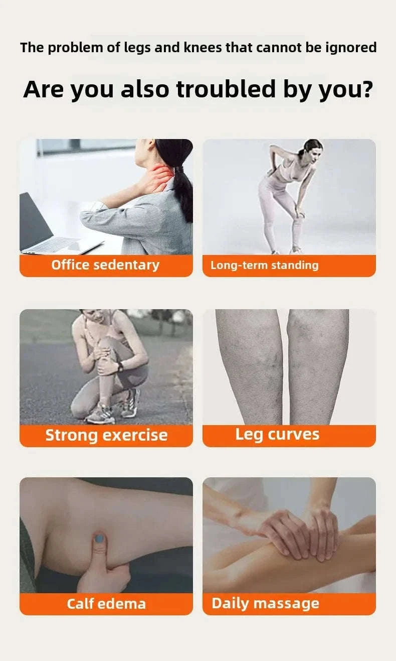 Air Pressure Leg Massager for Calf and Foot Relief-Short / US Plug