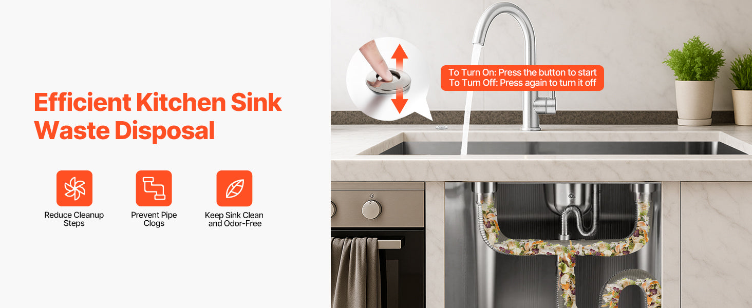 SucceBuy Garbage Disposal Air Switch Kit Dual Outlet Sink Top Air Switch for Food Waste Disposal Stainless Steel ON/OFF Button