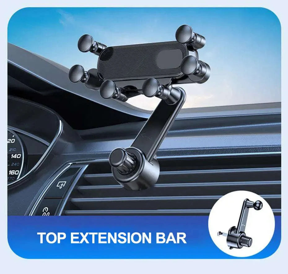Air Vent Car Phone Holder for 4.7-7 Inch Smartphones-Short