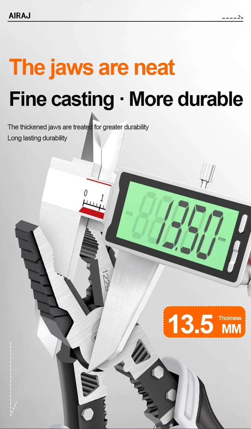 AIRAJ Multifunctional Electrician Pliers Set-3 pcs / United States