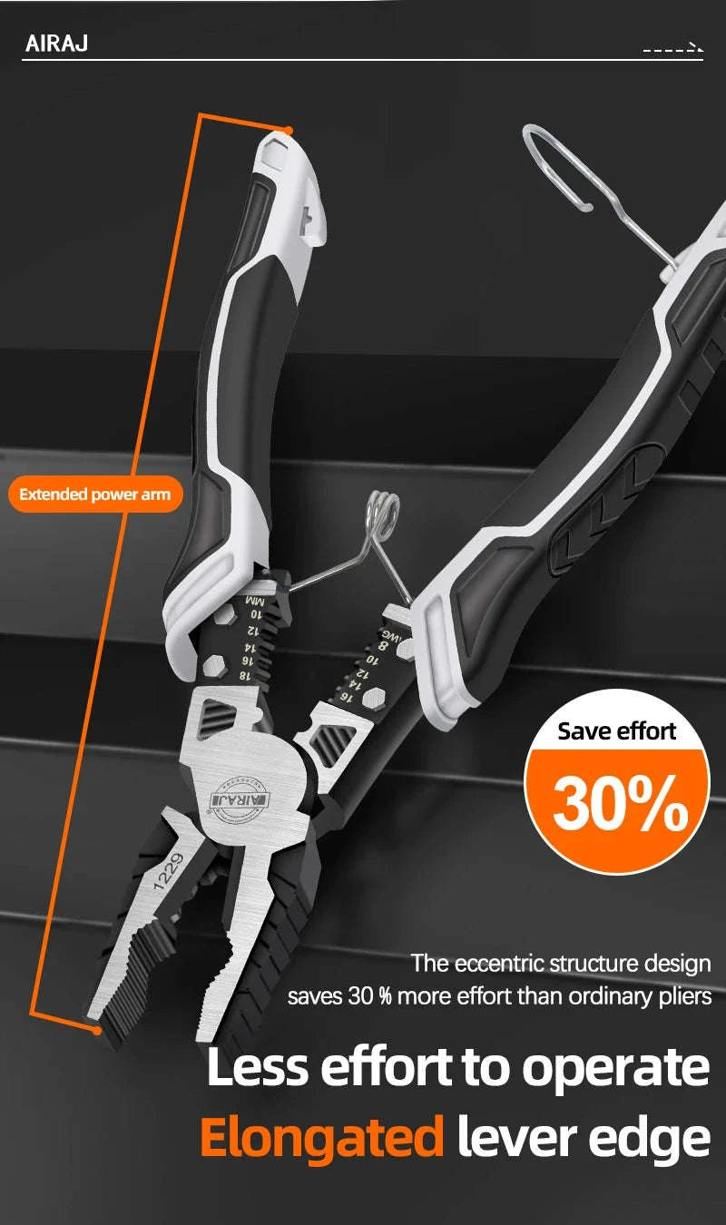 AIRAJ Multifunctional Electrician Pliers Set-3 pcs / United States