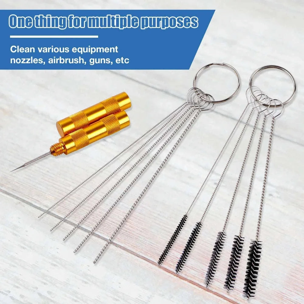 Airbrush Spray Gun Nozzle Cleaning Kit for Precision Care-B STYLE