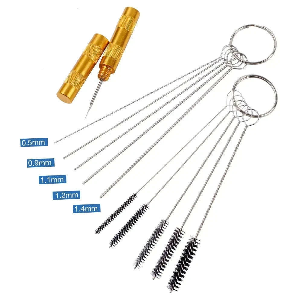 Airbrush Spray Gun Nozzle Cleaning Kit for Precision Care-B STYLE