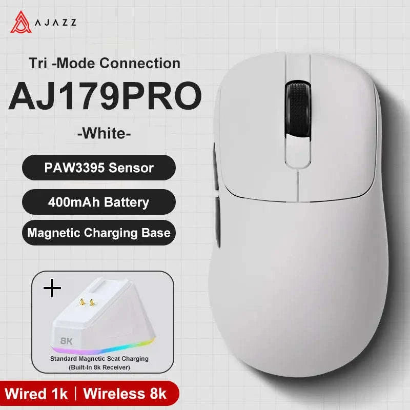 AJAZZ AJ179 PRO Ergonomic Wireless Gaming Mouse-AJ179P MC-Black