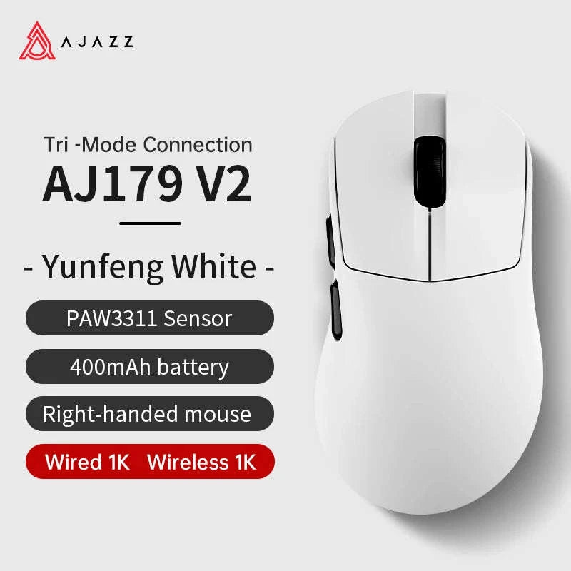 AJAZZ AJ179 PRO Ergonomic Wireless Gaming Mouse-AJ179P MC-Black