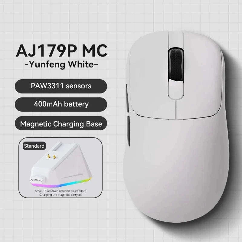 AJAZZ AJ179 PRO Ergonomic Wireless Gaming Mouse-AJ179P MC-Black