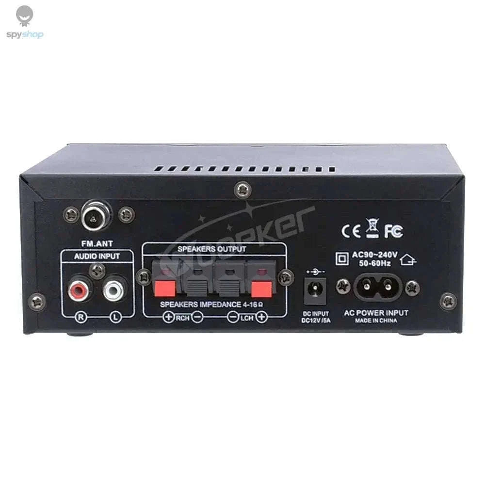 AK45 HiFi Bluetooth Amplifier with Multi-Input Stereo Sound-UK Plug