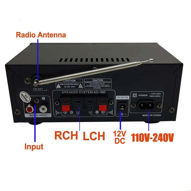 AK45 HiFi Bluetooth Audio Amplifier-Default Title