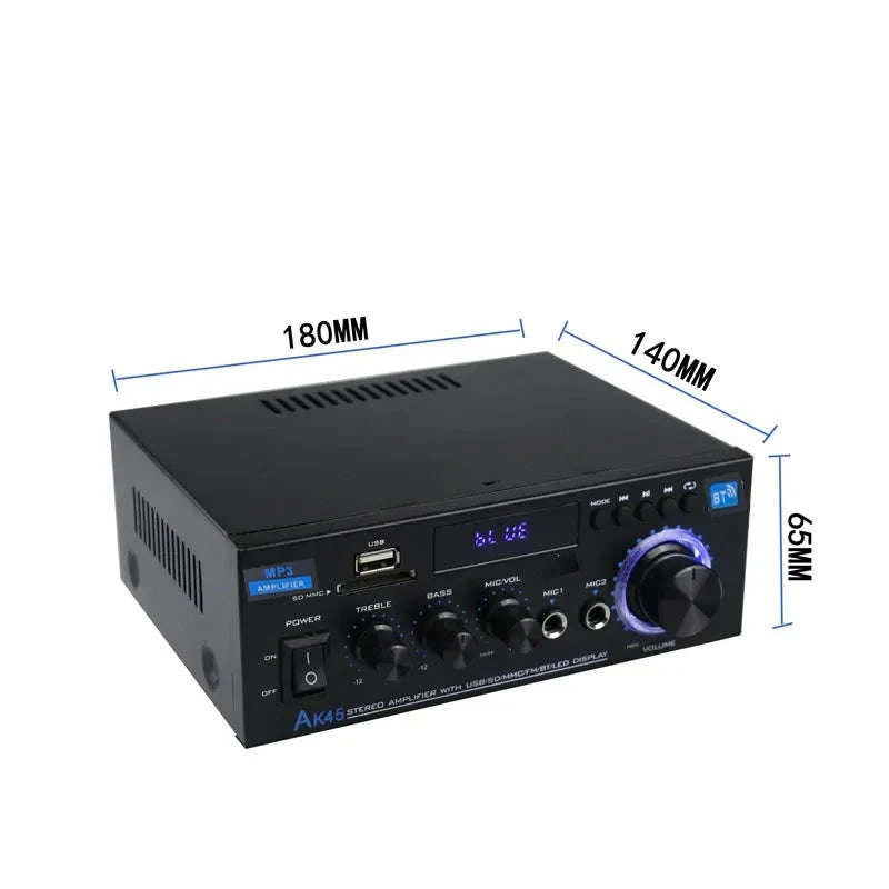 AK45 HiFi Bluetooth Audio Amplifier-Default Title
