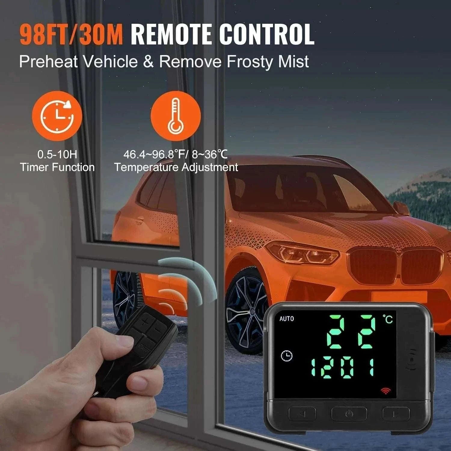All-in-One Diesel Air Heater with Remote Control for RV Truck Van-Default Title