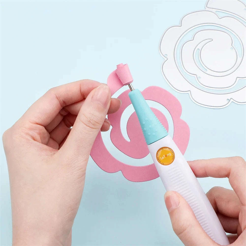 All-in-One Paper Flower Sculpting Tool Kit with 7 Interchangeable Tips-1 / United States