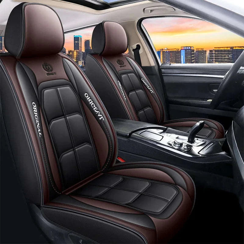 All-Inclusive Leather Car Seat Cover-red 1pcs / China Mainland