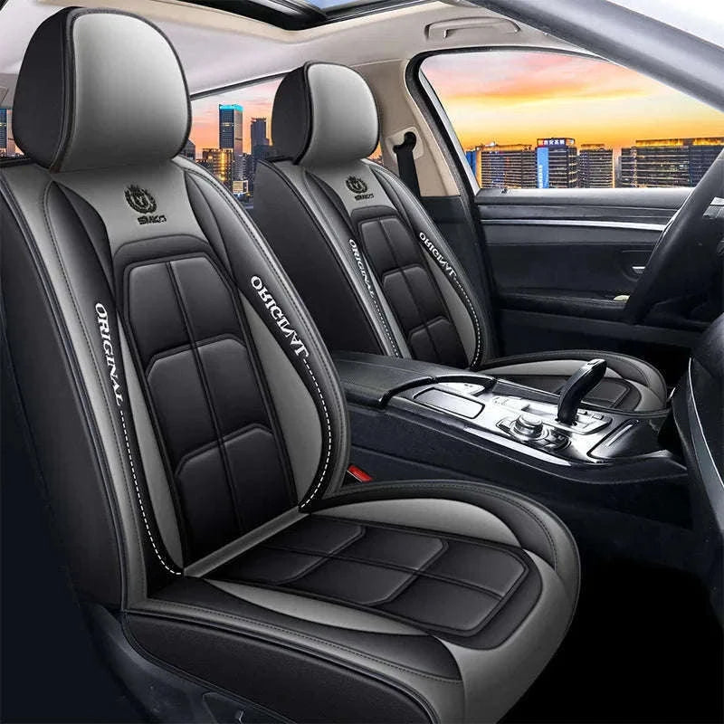 All-Inclusive Leather Car Seat Cover-red 1pcs / China Mainland