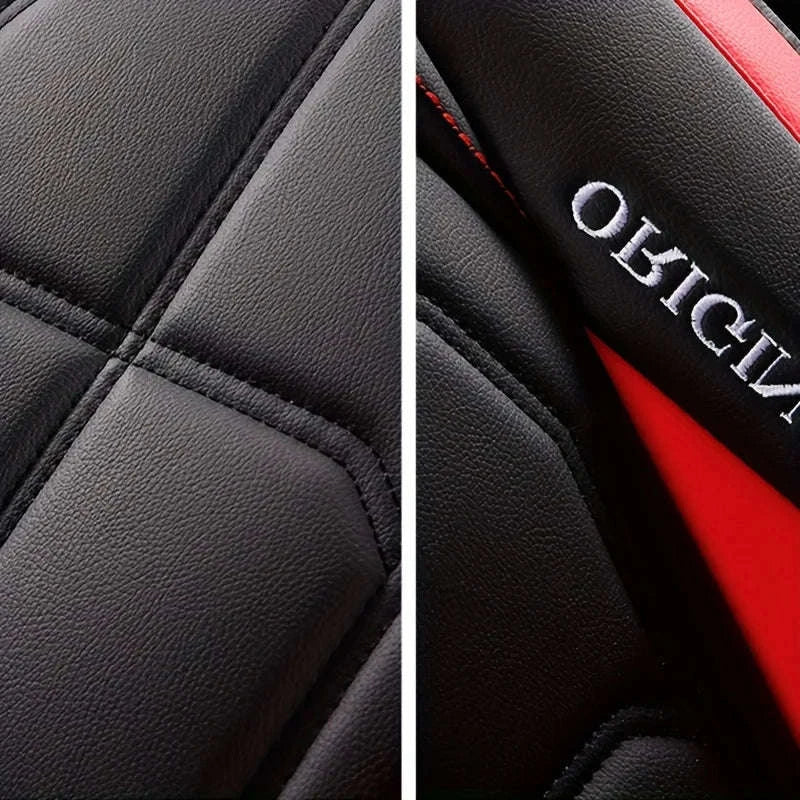 All-Inclusive Leather Car Seat Cover-red 1pcs / China Mainland