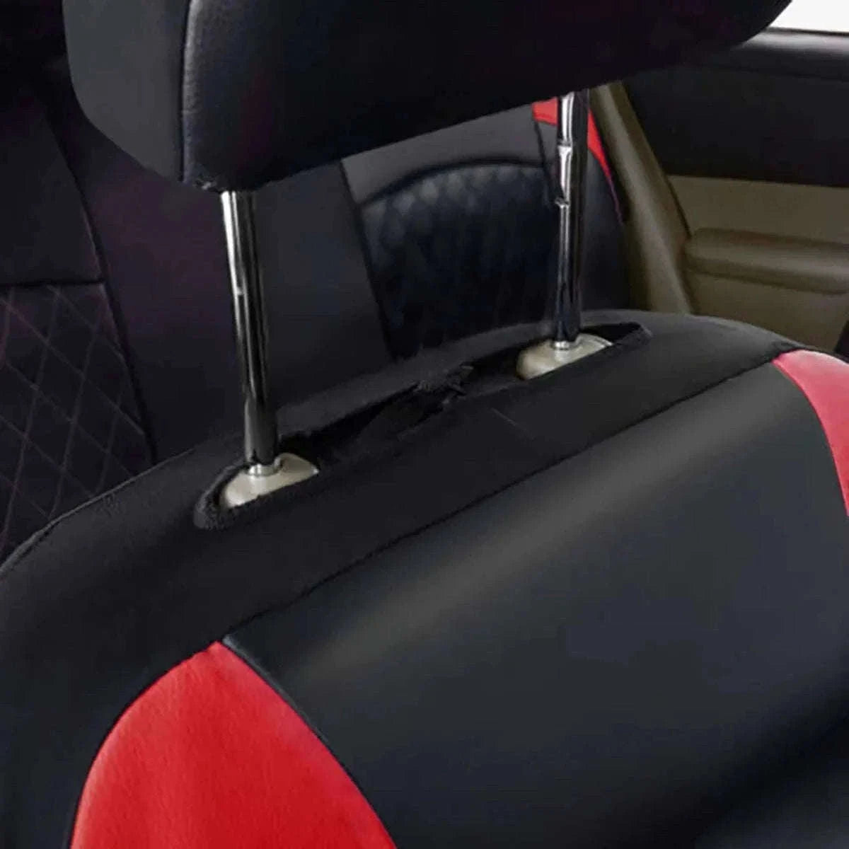 All-Season Quilted PU Leather Car Seat Cover Set-AE-2041-BL