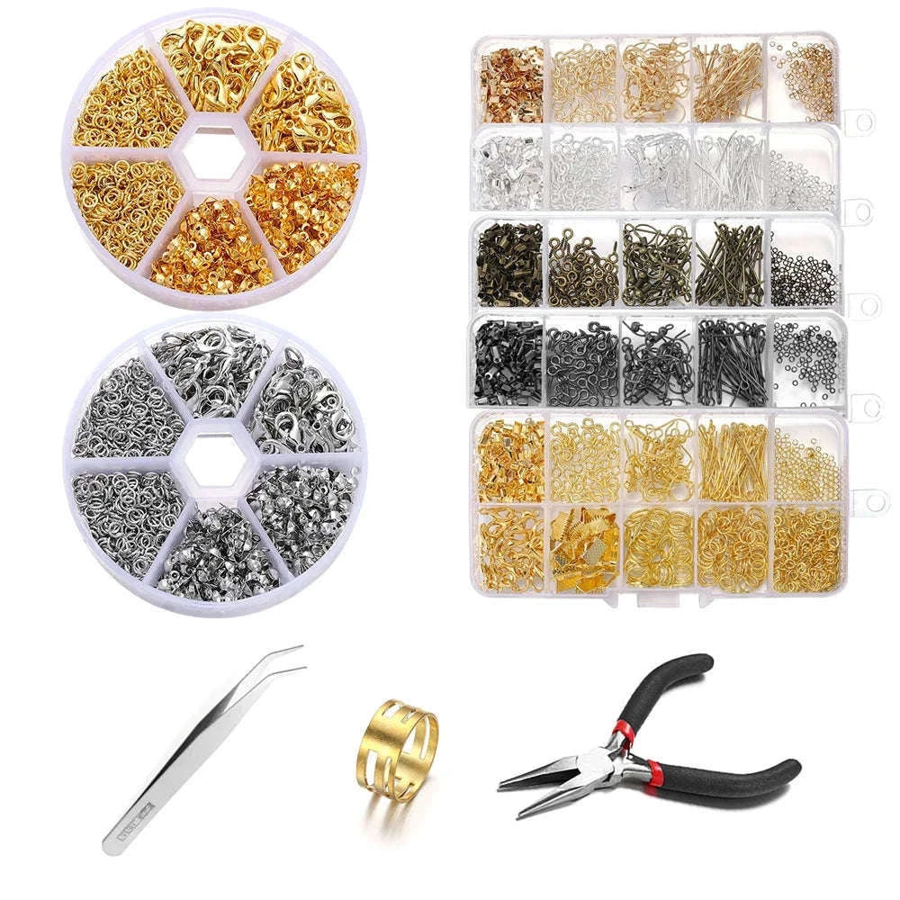 Alloy Jewelry Findings Set for DIY Repairs and Custom Pieces-Bronze / CHINA
