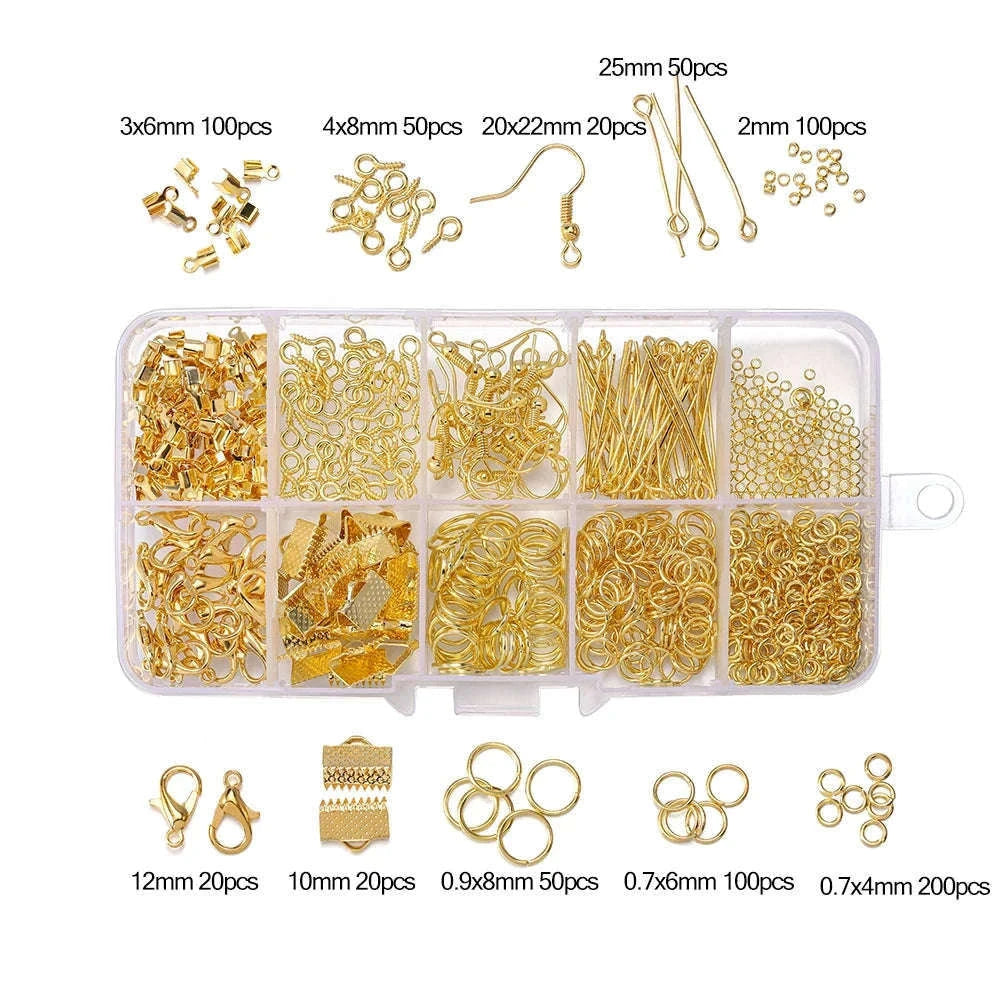 Alloy Jewelry Findings Set for DIY Repairs and Custom Pieces-Bronze / CHINA