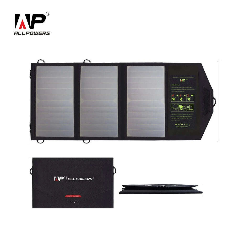 ALLPOWERS Foldable Solar Panel Charger with Battery 21W-5V10W / UNITED KINGDOM