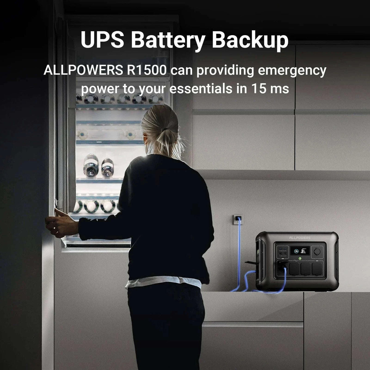 ALLPOWERS R1500 Portable Power Station for Home and Off-Grid Use-france / EU