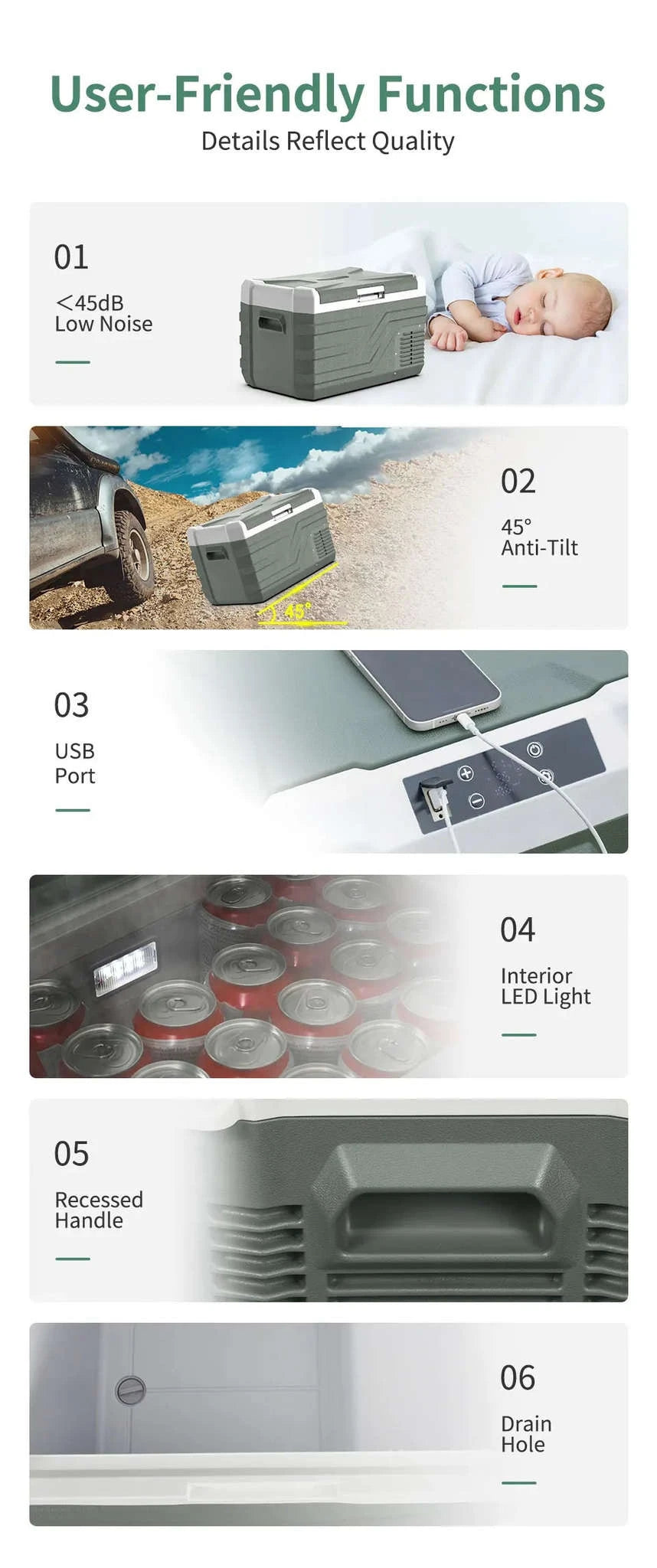 Alpicool Portable Car Refrigerator Freezer 25L 35L 45L-45L / United States