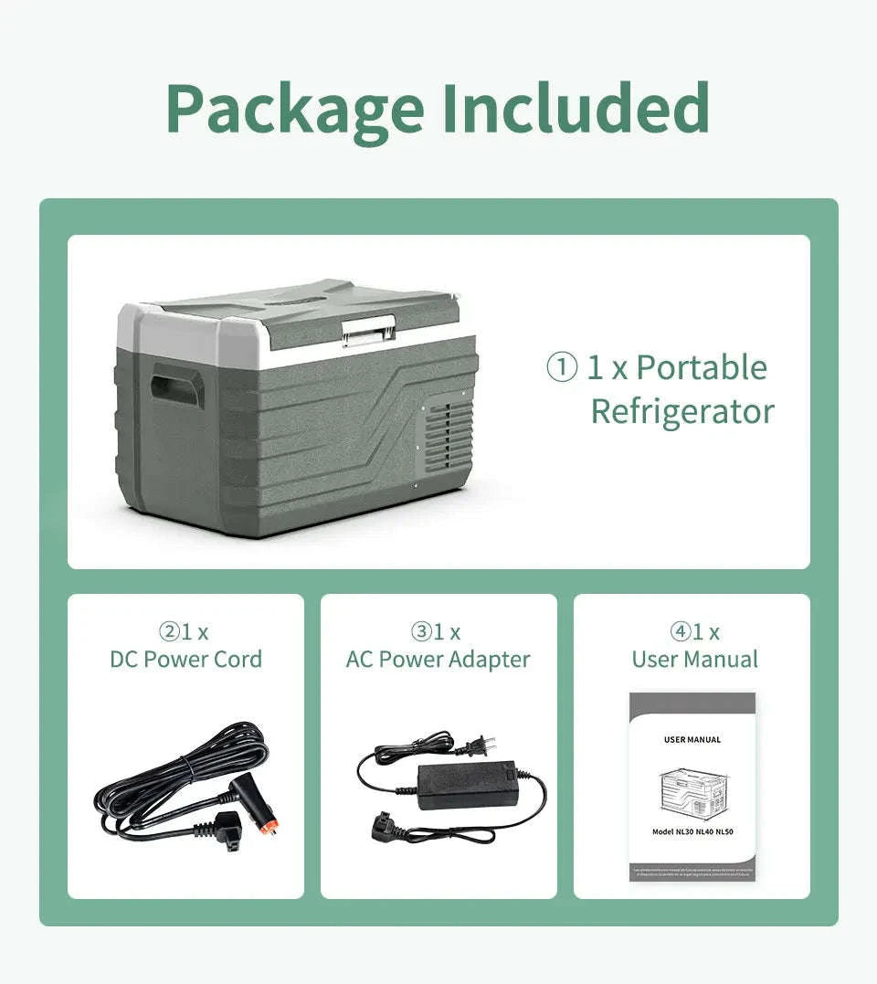 Alpicool Portable Car Refrigerator Freezer 25L 35L 45L-45L / United States