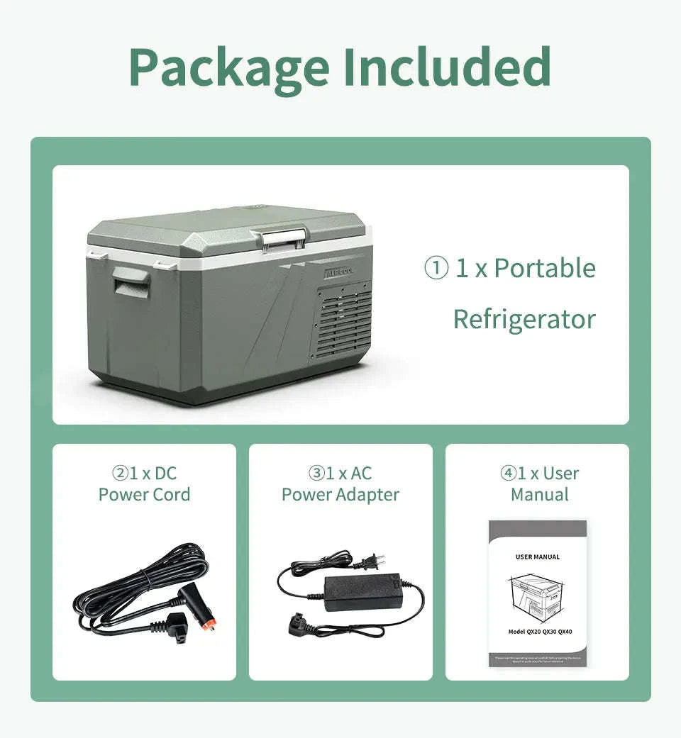 Alpicool QX Portable Car Refrigerator Freezer, 25L-40L-30L / United Kingdom