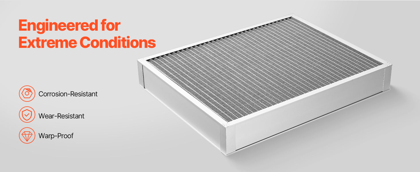 SucceBuy Electrostatic Air Filter Washable & Reusable Aluminum AC/HVAC Furnace Filter MERV 8 Long Lifetime Home or Office