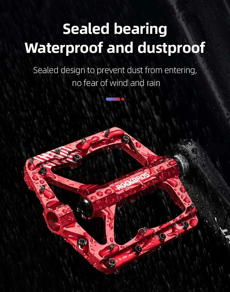 Aluminum Alloy Bike Pedals Anti-Slip Ultralight Sealed Bearing-2018-12BRD