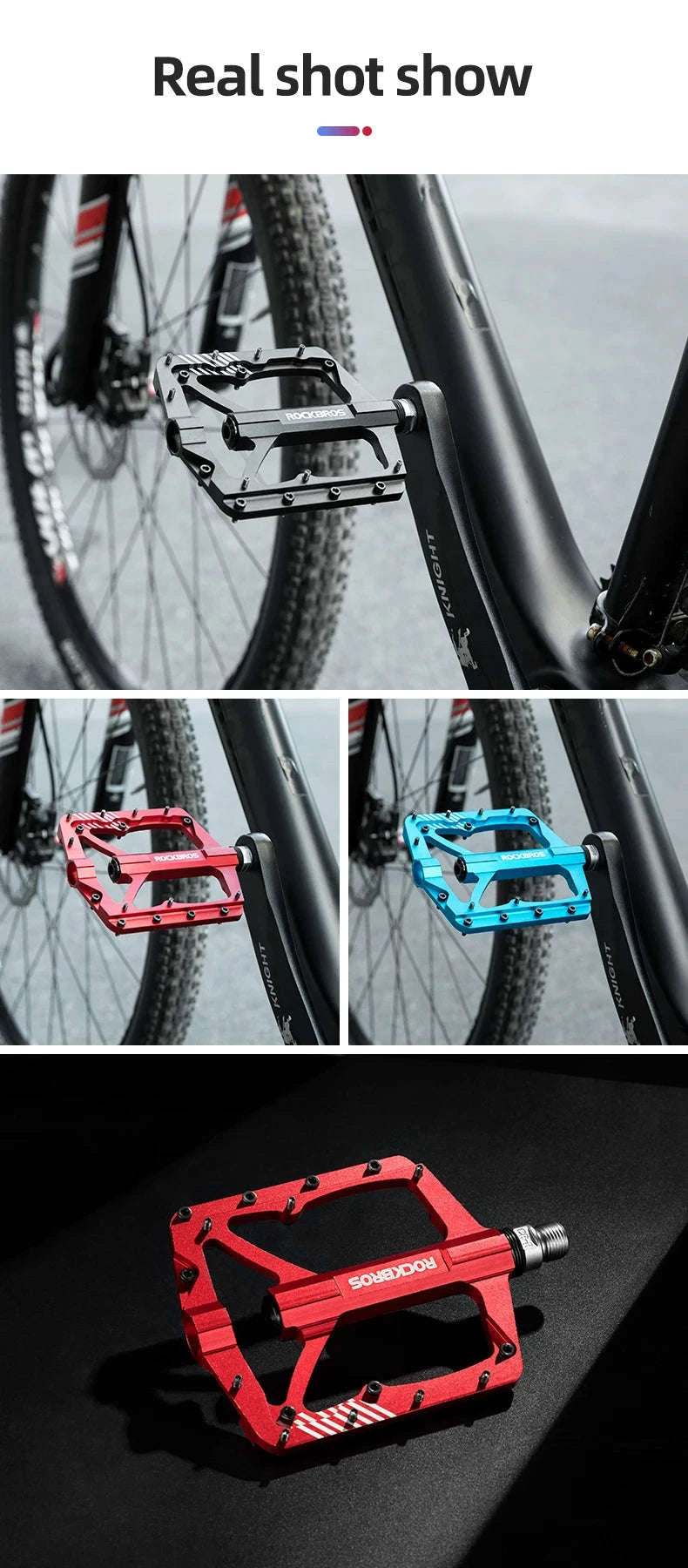 Aluminum Alloy Bike Pedals Anti-Slip Ultralight Sealed Bearing-2018-12BRD