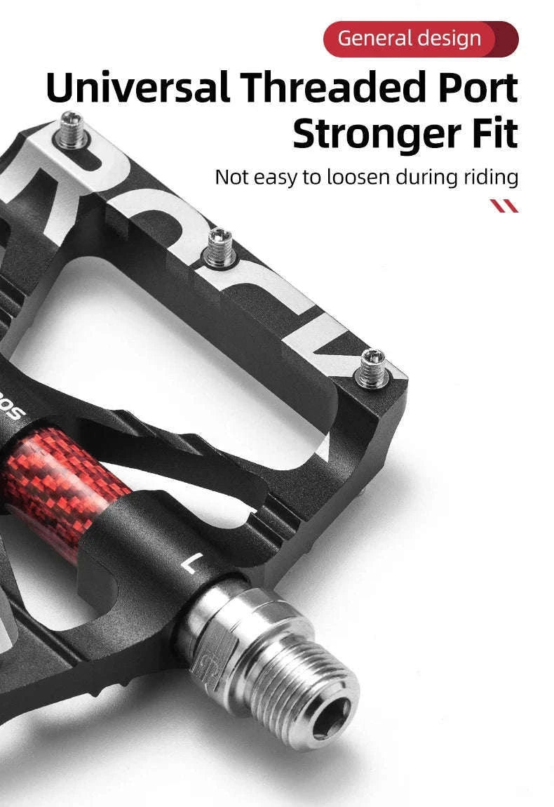 Aluminum Alloy Bike Pedals with Non-Slip Grip & Reflective Safety-K307PT Blue