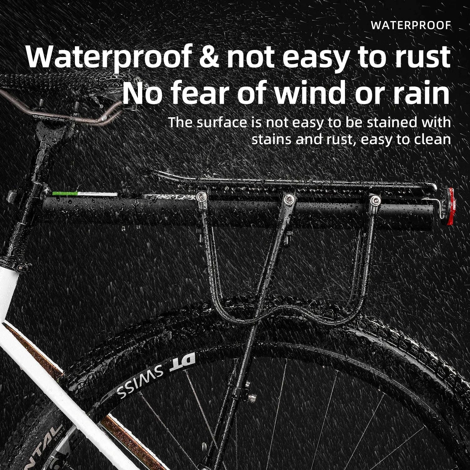 Aluminum Alloy Bike Rear Rack 25kg Detachable Cargo Carrier-Regular B