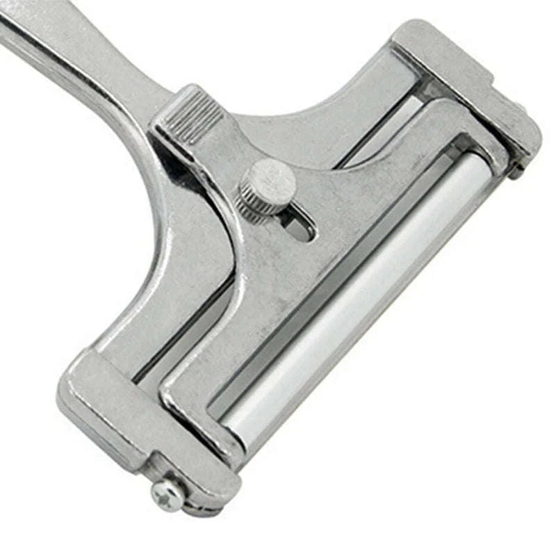 Aluminum Alloy Cheese Slicer with Wire Adjustable Thickness Cheese Butter Cutter for Soft and Semi-Hard Cheeses Kitchen Gadgets-1pc Cheese Slicer