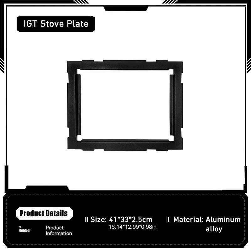 Aluminum Alloy IGT Tactical Folding Table with Adjustable Legs-IGT Storage Rack