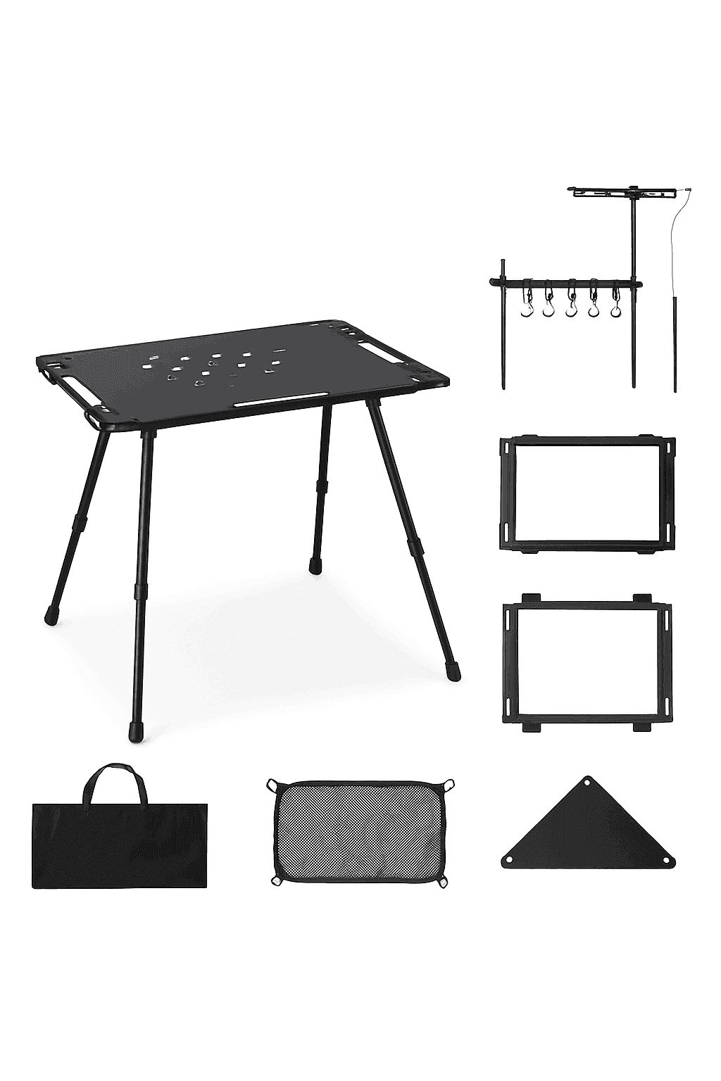 Aluminum Alloy IGT Tactical Folding Table with Adjustable Legs-IGT Storage Rack