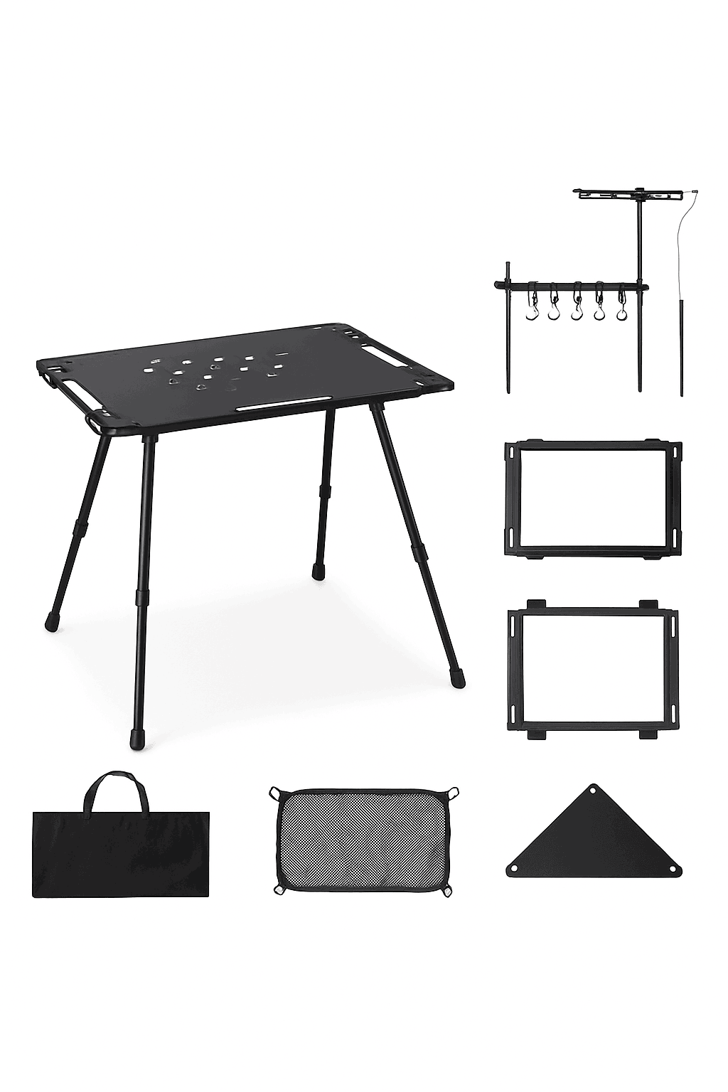 Aluminum Alloy IGT Tactical Folding Table with Adjustable Legs-IGT Storage Rack