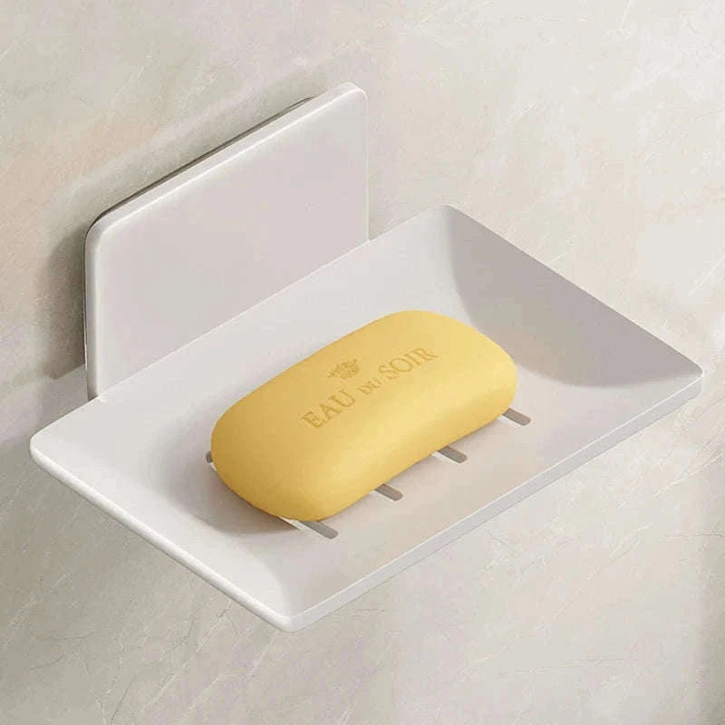 Aluminum Alloy Wall Mounted Soap Holder for Dry, Tidy Sinks-Gray explosion