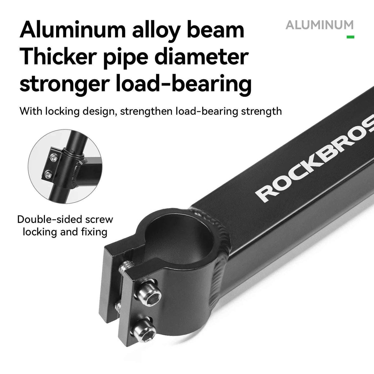 Aluminum Bike Rear Rack Carrier Shelf for Extra Storage on Rides-H310
