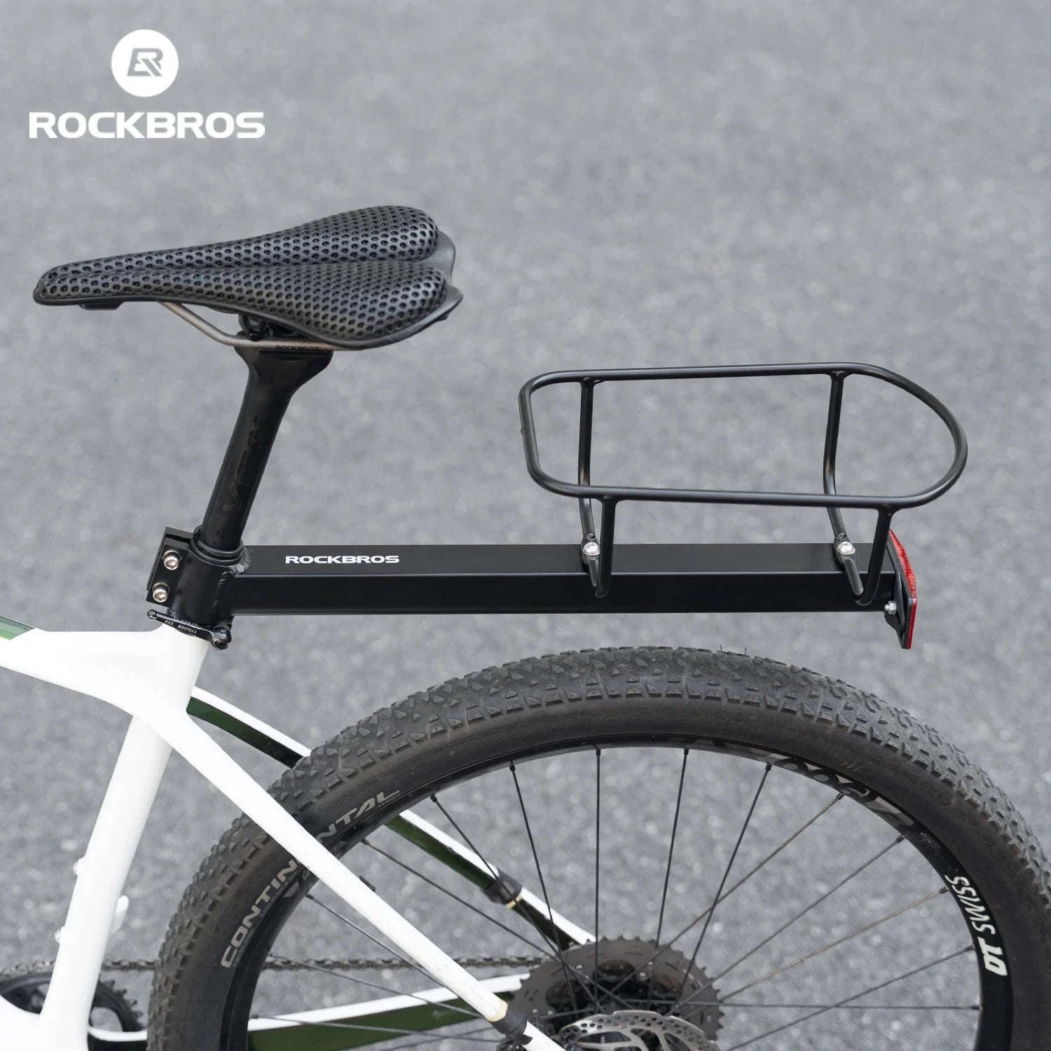 Aluminum Bike Rear Rack Carrier Shelf for Extra Storage on Rides-H310